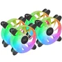 Mars Gaming Pack 3 Ventiladores PC MF-4A 12cm ARGB Negro
